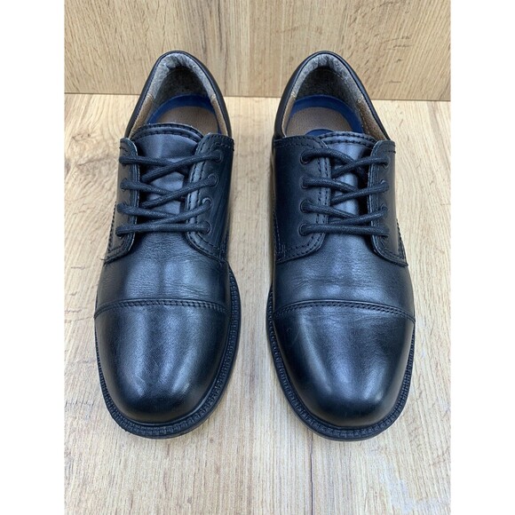 Dockers Dress Shoes Mens 7.5 M Gordon Oxford Black Leather Cap Toe 90-2214 - Picture 4 of 16